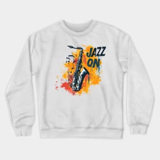 Smooth Jazz Saxophone Crewneck Sweatshirt